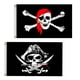 thumbnail image 1 of Bandera pirata de poliéster de 30x45 cm con ojales de latón (bufanda roja), paquete de 2 banderas (cofre del hombre muerto + pañuelo rojo), 1 of 5