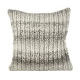 thumbnail image 1 of Hand Knit Ombre Design Accent Cushion Wool Down Filled Throw Pillow, 1 of 4