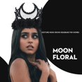 thumbnail image 5 of Tocado de flores de encaje Sailing Corona de Luna Negra, 5 of 5