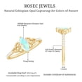 thumbnail image 6 of Rosec Jewels Ethiopian Opal Promise Ring with Celtic Knot (AAA Quality) - Marquise Opal Diamond Ring for Women - with Jewelry Box, 18K Yellow Gold, US 7.00, 6 of 10