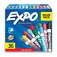 thumbnail image 1 of Rotuladores de borrado en seco EXPO con punta cincelada de bajo olor, 36 unidades, surtidos, 1 of 7