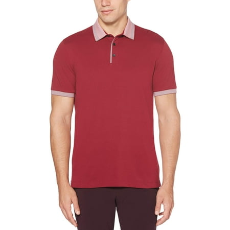 Perry Ellis Men's Cotton Pique 3 Button Polo Shirt