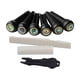 thumbnail image 1 of de 6 uds de pasadores de puente de guitarra portátil con tuerca de sillín con extractor de pasadores para guitarra acústica Luthier Kit de, 1 of 6
