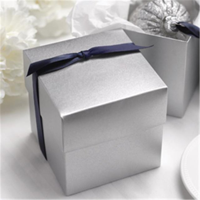 Hortense B Hewitt 31239 Boîte à Gâteaux Deux Pièces - Silver Scintillant
