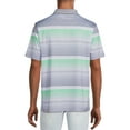 thumbnail image 6 of Ben Hogan Men's and Big Men's Performance Short Sleeve Stripe Print Golf Polo Shirt, up to 5XL, 6 of 6