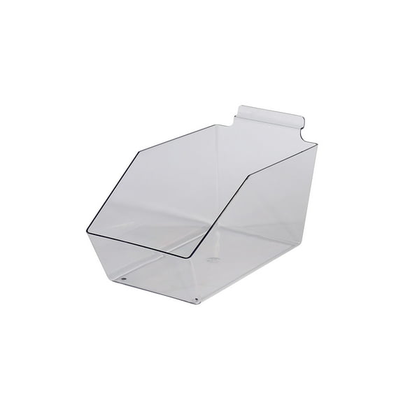 Clear Plastic Dump Bin - 6” X 5 ½” X 11 ½”  - Set of 2