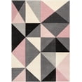 thumbnail image 2 of Well Woven Astrid Geometric Area Rug, 3.92' x 5.25', Dramatic High-Low Pattern, Easily Matchable Color Palette, Wood Floor Safe Backing, 2 of 8