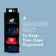 thumbnail image 2 of Homie Gear Storage Case Hat Rack 4 Wide Shelves, Caps and Hats Organizer, Door Wall Closet Hanging Storage System for All Caps to Protect Your Caps, 2 of 7