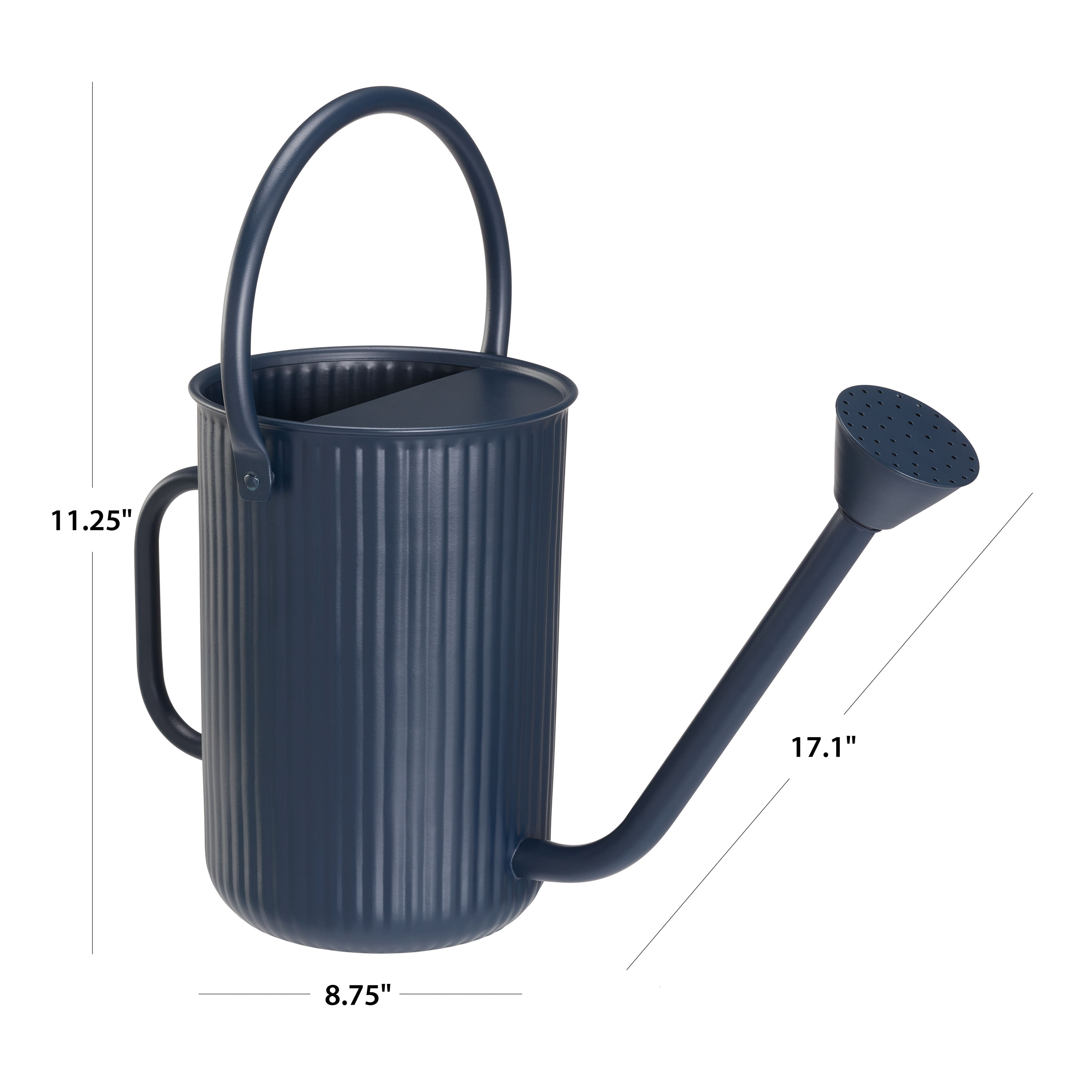 Better Homes & Gardens 1.2 gal Steel Watering Can, Blue Cove - image 5 of 5