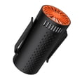 thumbnail image 1 of Ventilador de cintura con velocidad de viento ajustable, USB, portátil, 12000 RPM, regalo, ventilador de escritorio pequeño Negro, 1 of 9