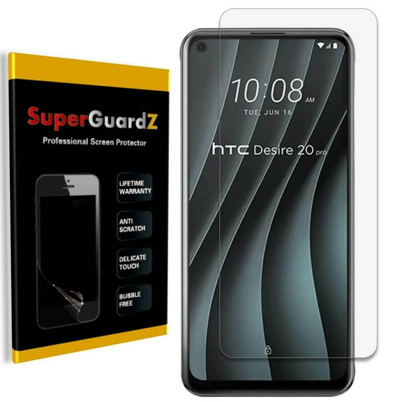 [8-Pack] For HTC Desire 20 Pro - SuperGuardZ Screen Protector, Ultra Clear, Anti-Scratch, Anti-Bubble