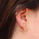 thumbnail image 2 of Xiao Hua Pendientes chapados en oro de 30 mm para mujer chapados en oro, oro, 2 of 4