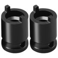 thumbnail image 1 of 2Pcs Angle Grinder Socket Wrench Manual Electric Wrench Sleeve Steel Sturdy Easy Release Socket Wrench Durable Angle Grinder Thread Adapter Compatible with 1/2 (12.5mm) Ports, 1 of 11