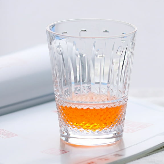 New Arrival Hand Cut To Clear Edo Kiriko Fashioned Whiskey Glasses 290ml with Gift Box/Coaster