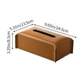 thumbnail image 7 of JLFNYA Leather Tissue Box Cover, Kleenex Box Cover, Rectangular PU Leather Square Tissue Box, Tissue Box Cover Square, Suitable for Vanity Countertop, Night Stands, Bedroom, Livingroom, 7 of 7