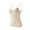 Beige, variant on Bmisegm Ladies Summer Leisure Soft Adjustable Shoulder Strap Chest Pad Sling Vest Anorak Jacket Women White L