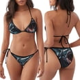 thumbnail image 3 of Balery Wave Chain Shark Pijama Estampado Bikini de Dos Piezas para Mujer - Conjunto de Bikini Ajustable Sexy y Cómodo para Playa, 3 of 6