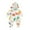 A01-White, variant on FYDUU Baby Girls Romper Jumpsuit Winter Fall Outfit Hooded Zip Up Playwear Toddler Soft Warm Casual Clothes Stylish Elegant 0-3 Months