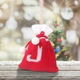 thumbnail image 5 of Lilixerw Christmas Monogram Bag for Gifts,Drawstring Christmas Knitted Gift Bag Christmas Candy Bag for Christmas Ornament Party Supplies(J), 5 of 5