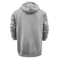 thumbnail image 4 of SNOWSONG Baggy Hoodie Men Mens Jacket Men's Casual Long Sleeve Drawstring Hooded Sweatshirt Loose Zipper Cardigan Jacket Zip up Hoodie Men Big and Tall Hoodie Gray 2XL, 4 of 7
