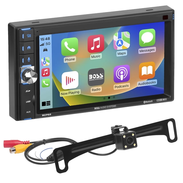 Sistema estéreo de audio BOSS BCP62-RC Apple CarPlay de 6.2 pulgadas
