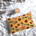 thumbnail image 5 of Yiaed Bohemian Sunflower Print Brushed Microfiber Envelope Pillowcases, Standard,Envelope Closure Pillow Cases(No pillow core)-14"x20", 5 of 6