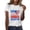 White, variant on 250 Years of Freedom Short Sleeve Tee – Women's USA 250th Anniversary Shirt, American Eagle Patriotic Top, Casual Wear for 2026 Events,Independence Day Gift Recommendations(Army Green,L)