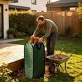 thumbnail image 4 of Collapsible Yard Waste Leaf Bag, 30-Gallon Heavy Duty Garden Bag with Carry Handles, Water-Resistant Pop-Up Lawn Debris Collector, 4 of 9