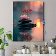 thumbnail image 4 of Buddhist Meditation Canvas Print, Lotus Zen Garden Painting, Religious Serene Wall Decor for Home Office, 4 of 8