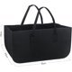 thumbnail image 5 of Sac à Bûche Cheminée 2Pièces Sac a Bois Sac à Bûches en Feutre, Grand Capacité Panier de Rangement Pliable Sac à Provisions, Pour Bois de Chauffage Journau Jouets Shopping - 50*25*25cm Noir Kuyhfg Bienvenido a Kuyhfg, 5 of 5