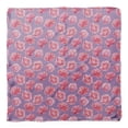 thumbnail image 4 of Bimba Purple Carnation Floral Pure Silk Printed Scarf Dupatta Head Neck Wrap Bandanas For Women 40 x 40 Inches, 4 of 6