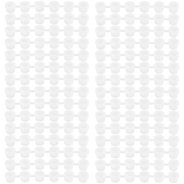 30pcs 3ml mini bote de pintura tiras de cápsula recipientes de almacenamiento de plástico para campamento escolar
