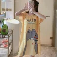 thumbnail image 2 of Vestido de dormir de talla grande para mujer, ropa holgada para el hogar, ropa de dormir de talla grande, camisón de maternidad de estilo coreano, pijama cómodo, 2 of 5