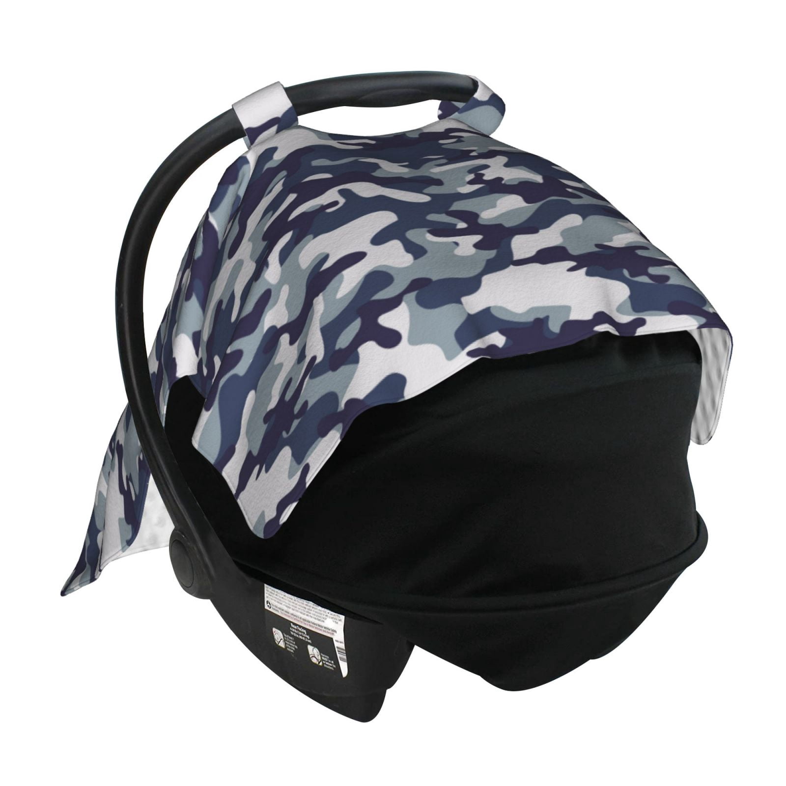Car Seat Cover Baby - Classic Blue Camouflage Breathable Infant Car Seat Cover for Baby Carseat, Lightweight Comfort Baby Essentials Must Haves Newborn Stuff for Girl Boy