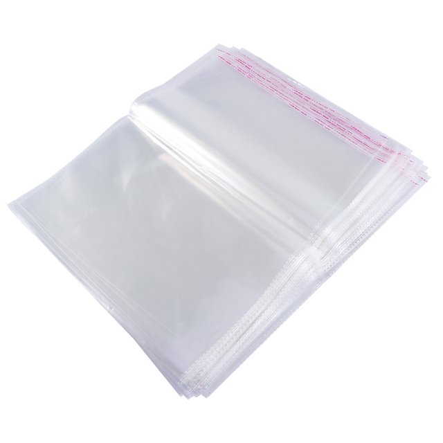 100pcs Multipurpose Wrapping Bag Self-adhesive Packaging Bag Transparent Bag
