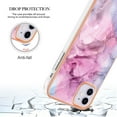 thumbnail image 3 of Designed for iPhone 11 Marble Case, Ultra Thin Girls Women Plating Marble Designed Flexible Soft TPU IMD Marble Protective Case Cover for iPhone 11 - Pink, 3 of 6