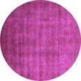 thumbnail image 1 of Ahgly Company Indoor Round Oriental Purple Industrial Area Rugs, 4' Round, 1 of 4