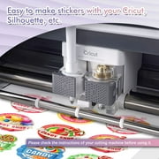 Koala Printable Vinyl Sticker Paper for Inkjet Printer, 8.5 x 11, White, 50 Sheets