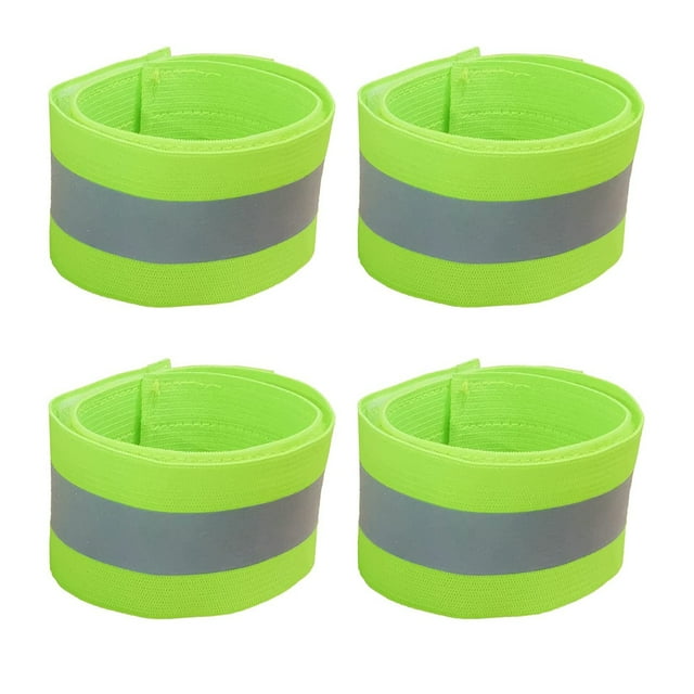 Inboat Reflective Bands for Arm, Ankle, Leg and Wrist. High Visibility Reflective Gear for Running, Night Walking and Cycling. Safety reflector straps. Very Large Reflective Surface Area