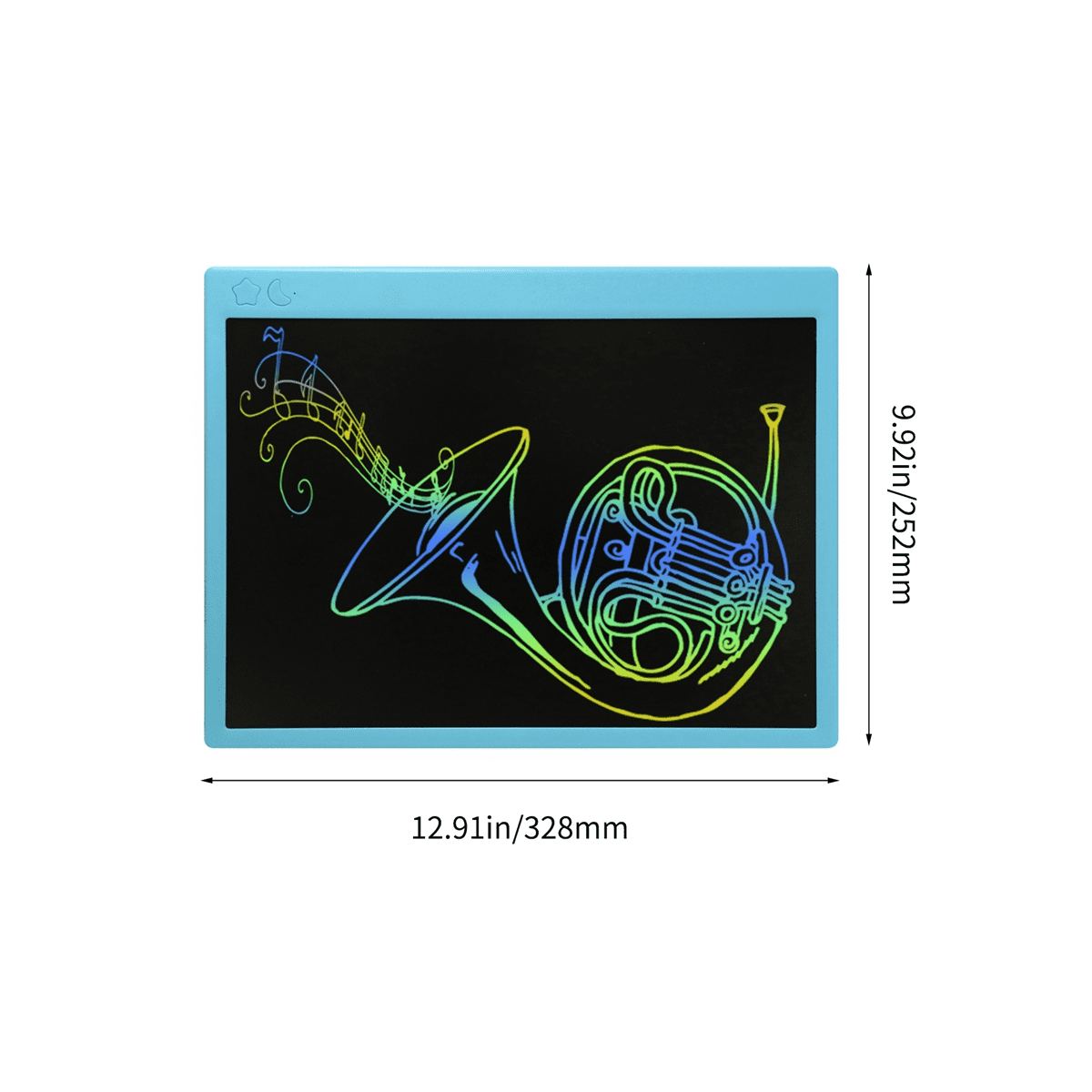 School Season LCD Writing Tablet 16 Inch Drawing Board Color Rechargeable LCD Electronic Handwriting Tablet,Blue