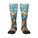 thumbnail image 1 of Balery Whimsical Cats Night Cafe Calcetines novedosos Calcetines deportivos Calcetines hasta la rodilla Calcetines de algodón Calcetines originales y geniales, 1 of 6