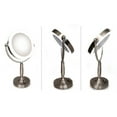 thumbnail image 6 of Rucci 1x/10x Magnification LED Lighted Metal Stand Mirror with 3 Dim Settings, 6 of 10