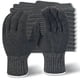 thumbnail image 1 of Guantes de protección Evridwear de algodón y poliéster, color gris, tamaño grande, 12 pares, 1 of 8