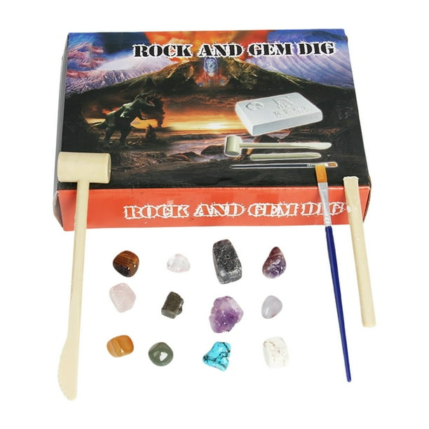 Juguete De Excavación Arqueológica Diy Para Niños Kit De Excavación De Piedras Preciosas De Colores Para Niñas