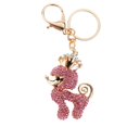 thumbnail image 2 of Caniche perro llaveros colgantes Llavero de Cristal y Metal Perro Caniche / Sapo, 2 of 9