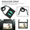 thumbnail image 5 of Allytech Shockproof Samsung Galaxy Tab A7 10.4" 2020 Released SM-T500 T505, Rugged Heavy Duty Protection Adjustable Shoulder Hand Strap Kickstand EVA Rubber Kids Friendly Cover, Black/Aqua, 5 of 7