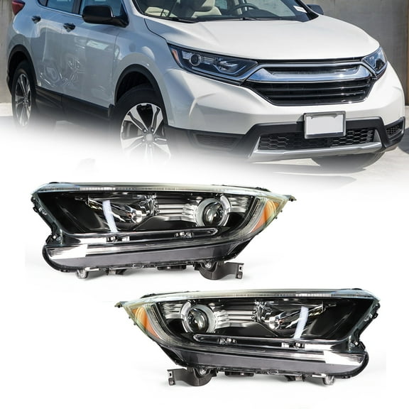 ALL-CARB Left&Right Side Headlight For 2017-2022 Honda CR-V Halogen Headlamp Assembly