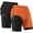Black+Orange, variant on Men's Shorts with compression liner Athletic Running Workout Gym Activewear Basketball Shorts for Men,Orange,2 Pcs