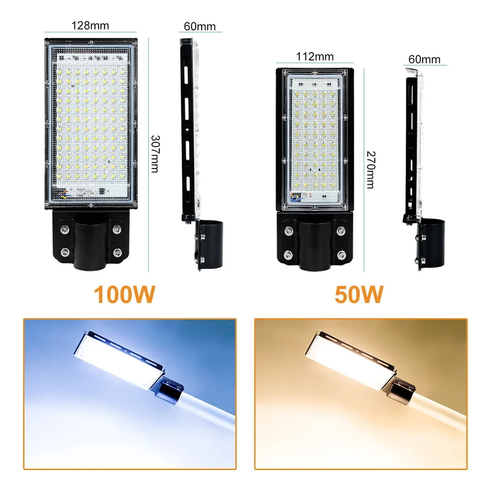 100W LED Floodlight Waterproof IP65 Outdoor Projector Flood Light LED Reflector Spotlight Street Lamp Lighting ,Brings Out Natural Colors