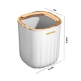 thumbnail image 3 of Clearance! Fanshiluo Trash Can-Desktop Trash Can Desktop Plastic Waste Bin For Home Office Kitchen Vanity Tabletop Green Gold Light Luxury, 3 of 8